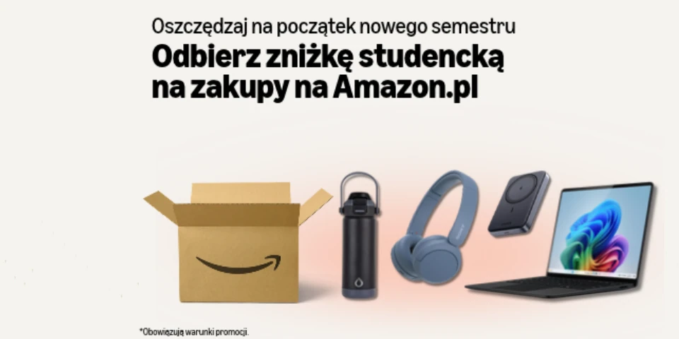 Amazon 50 zł Zniżki Studenckiej na Pierwsze Zamówienie - image