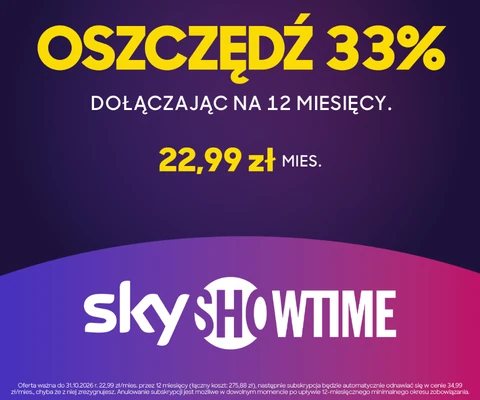 SkyShowtime 33% Zniżki Studenckiej Roczną Subskrypcję - img
